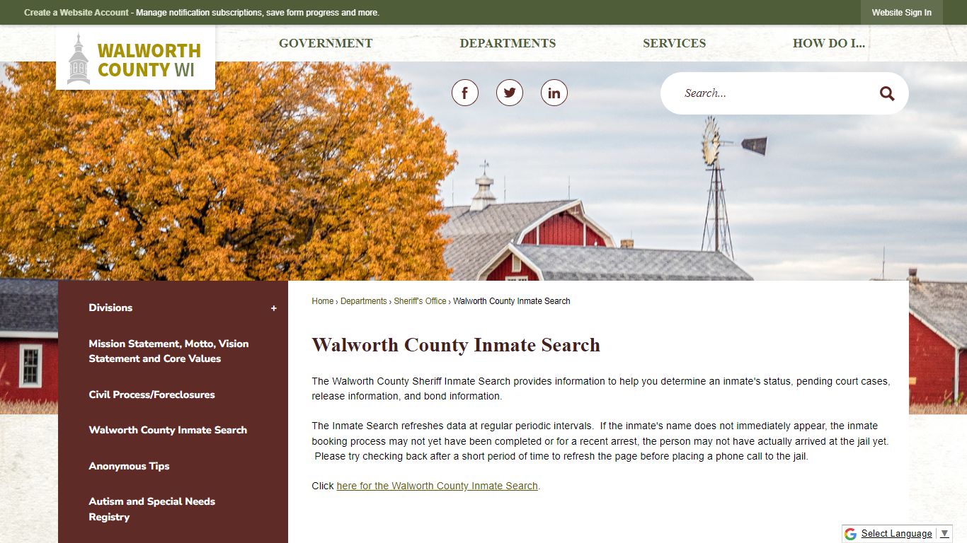 Walworth County Inmate Search | Walworth County, WI